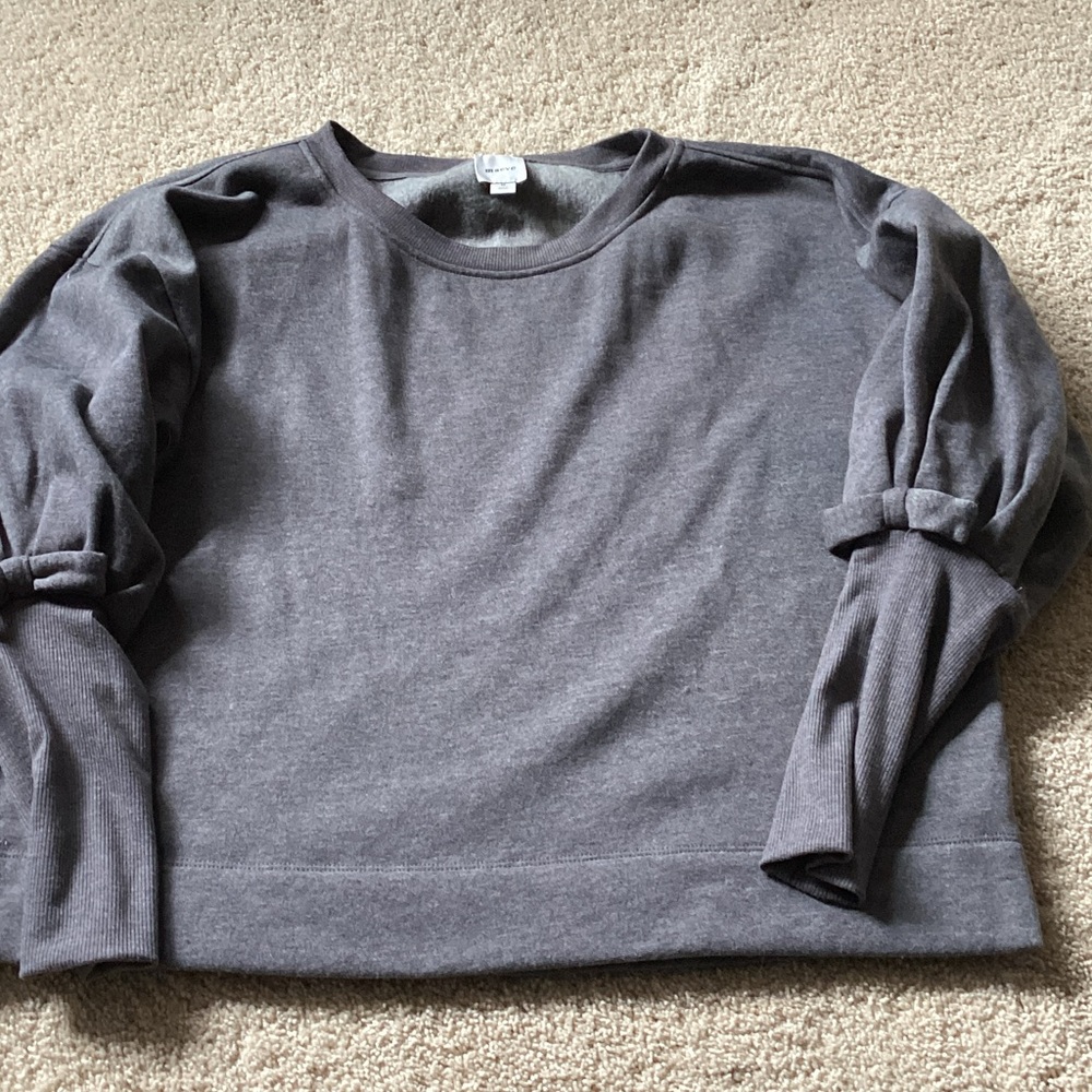 Maeve Charcoal Gray Pullover Sweatshirt